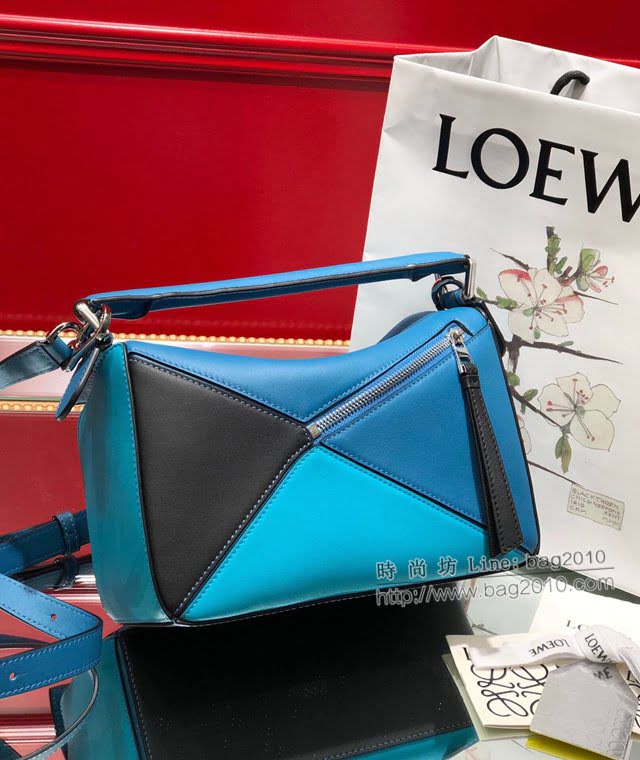 LOEWE經典爆款包包 羅意威小號Puzzle拼接手提斜挎包 10172  tcl1188